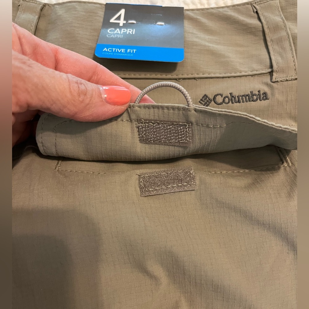 Columbia W Kestrel Trail II Women’s Capris, Size 4, Beige, NWT, OmniShield - Picture 10 of 16